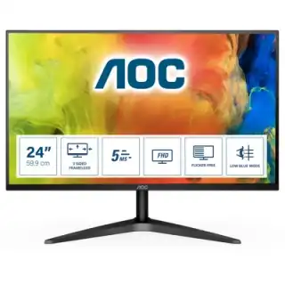 59,9cm/23,6 (1920x1080) AOC 24B1H 16:9 5ms VGA HDMI Full HD Black